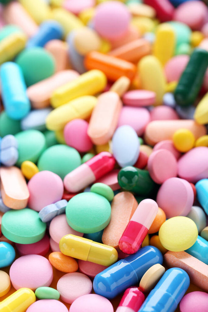 Background of colorful medicine pills - Fotografie, Obrázek