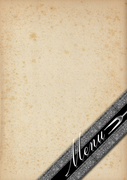 Menu Template - Old Paper and Silver - Фото, изображение