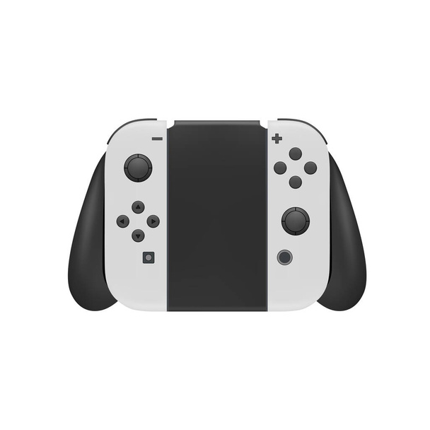 Portable pocket game console in vector on white background.Logo of a modern game console. - Vector, Image
