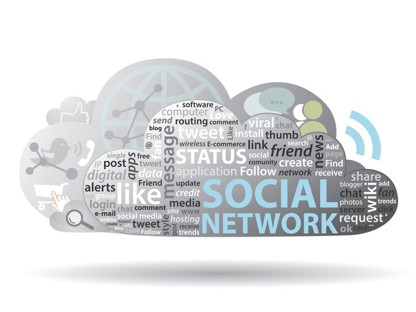 Soziales Netzwerk - Vektor, Bild