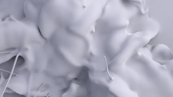 Cztery przepływy kolizji mleka - Materiał filmowy, wideo