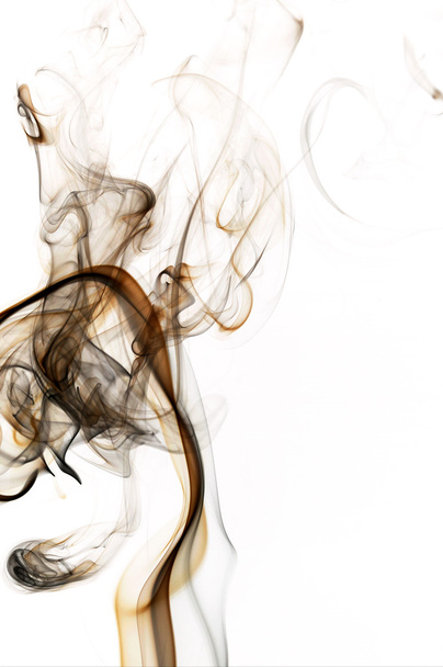 Abstrakti savu pyörii valkoisella pohjalla
 - Valokuva, kuva