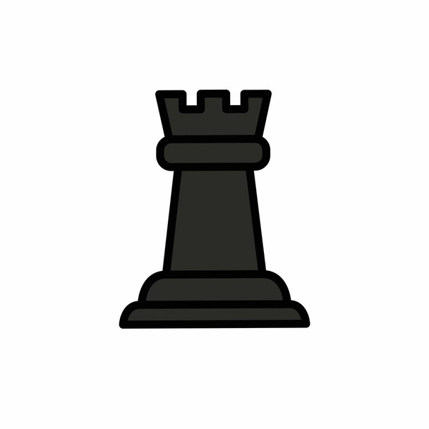 chess figure line icon, vector illustration - Vector, Image