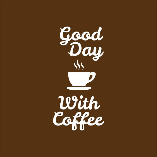 Tipografía gráfico vectorial de tipografía de café, plantilla de café, perfecto para cafetería, empresa de café, almacén de café, plantillas de tienda, tipografía de café, etc. - Vector, imagen