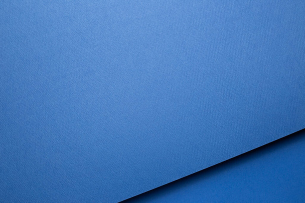 Abstract blue layered color paper background - Photo, image