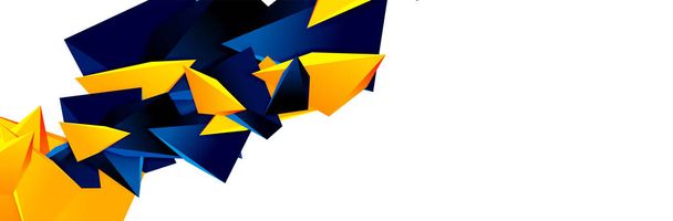 Fondo abstracto mosaico triángulo, 3d triangular formas polivinílicas bajas. Ilustración geométrica vectorial para portadas, pancartas, volantes y carteles y otros - Vector, Imagen