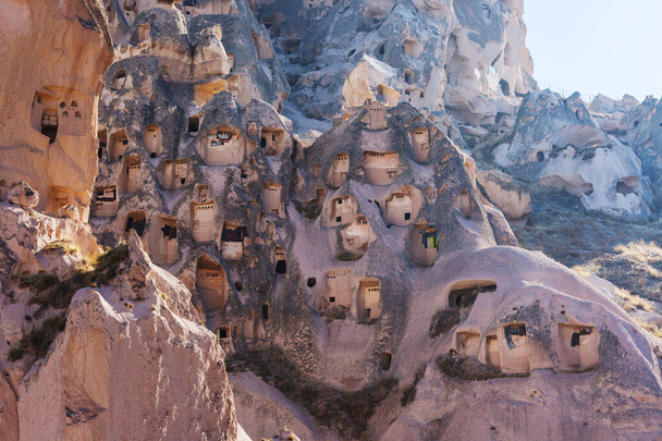 Ungewöhnliche Felsformation im berühmten Kappadokien, Türkei - Foto, Bild