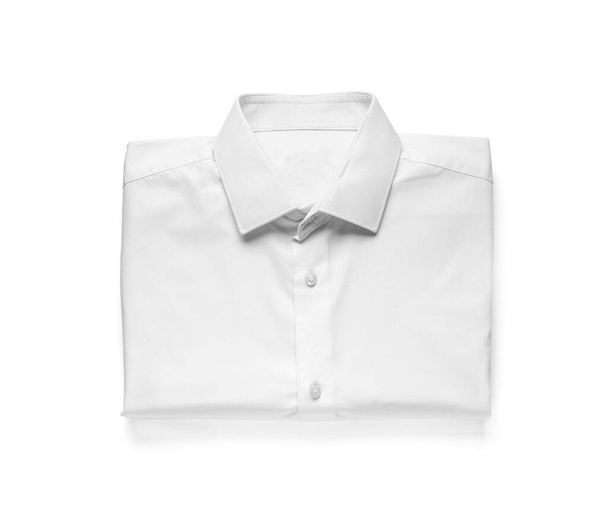 Male shirt isolated on white background - 写真・画像