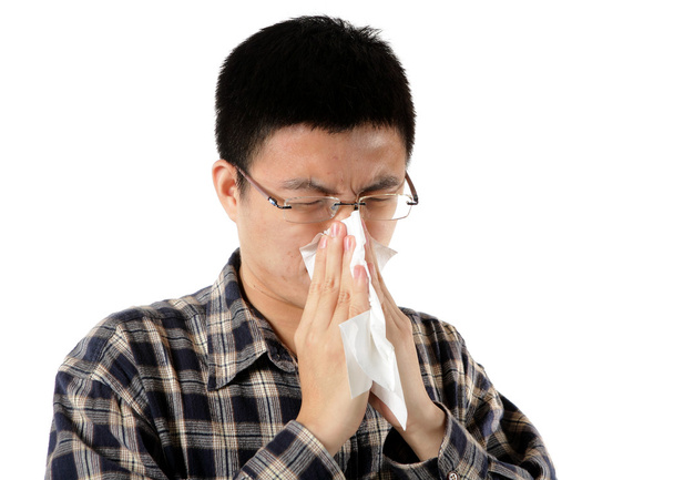 Estornudar hombre
 - Foto, imagen