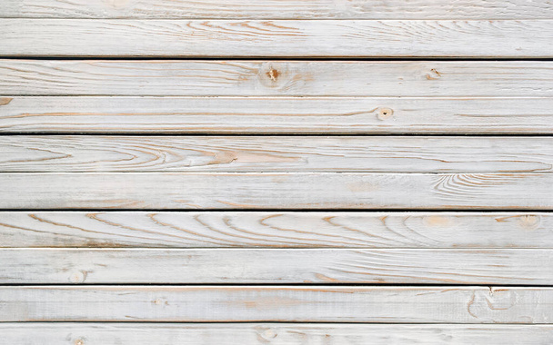 Grunge background of weathered painted grey wooden plank. Horizontal, copy space. - Valokuva, kuva