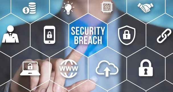 Інтернет, бізнес, технології та мережева концепція. Cyber security data protection business technique - Фото, зображення