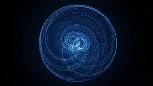 Pola magnetyczne czarnej dziury tunelu energii 4k - Materiał filmowy, wideo