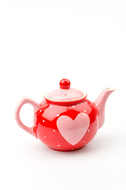 isolated heart kettle - Photo, Image