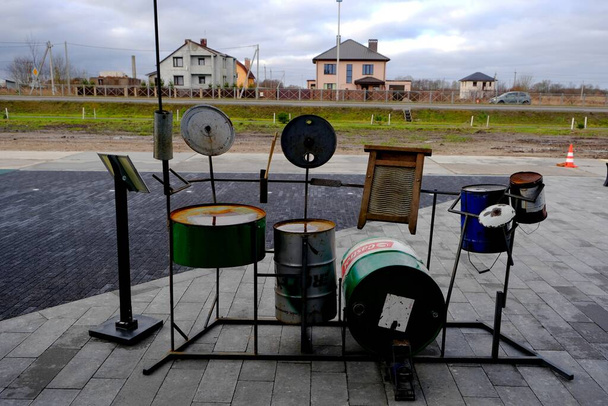 A különálló hulladékgyűjtés kampánya, Zelenogradsk városa, Kalinyingrádi terület, Oroszország - Fotó, kép