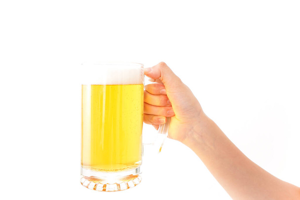 jovem mulher bebendo cerveja - Foto, Imagem
