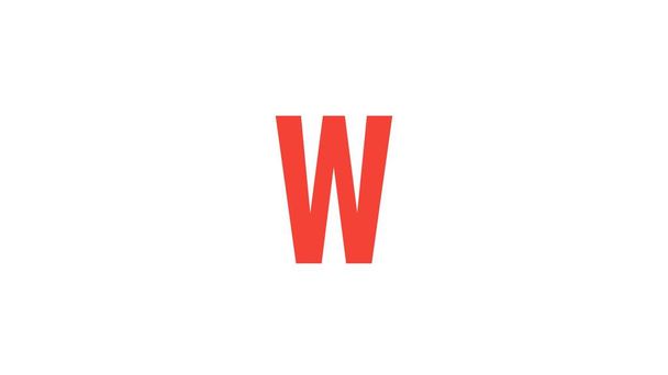 W Letter - Letra abstracta del alfabeto del arte W Logo. - Foto, Imagen