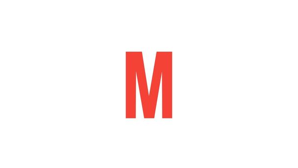 M List - Abstrakcyjny alfabet litera M Logo. - Zdjęcie, obraz