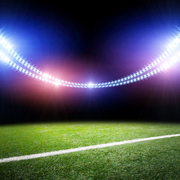 Image of stadium in lights and flashes - Photo, Image