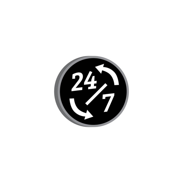 онлайн логотип 24 значка
 - Вектор, зображення