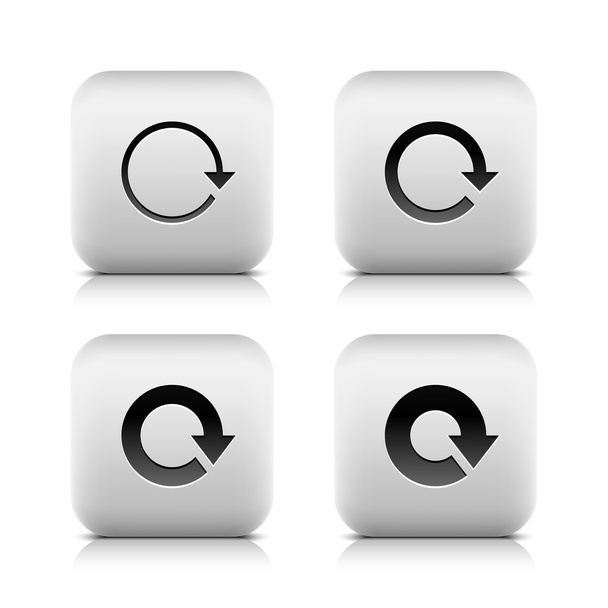4 icona con freccia segno
 - Vettoriali, immagini