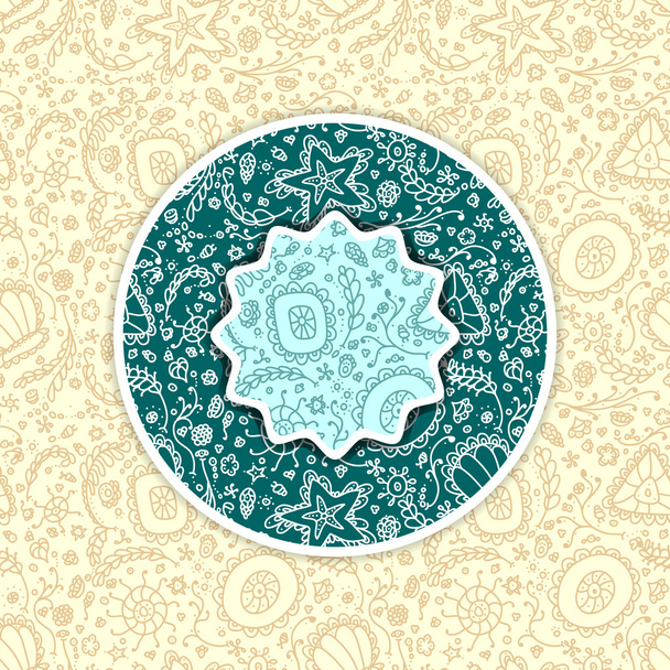 Background with abstract Seamless protozoa patterns - Vector, Image