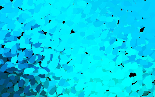 Patrón vectorial azul oscuro con formas aleatorias. Ilustración colorida simple con formas de gradiente abstracto. Diseño moderno para su tarjeta de visita. - Vector, Imagen