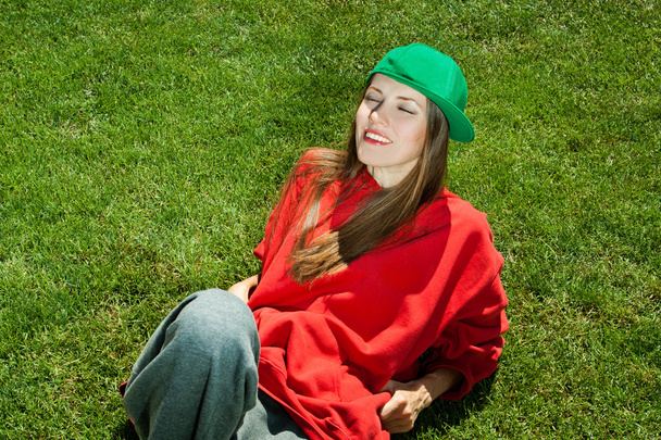 Young hipster woman - Fotoğraf, Görsel