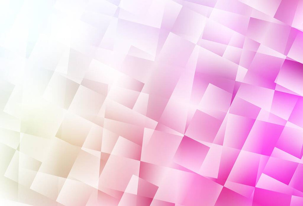 Ανοιχτό ροζ, κίτρινο διανυσματικό μοτίβο σε τετράγωνο στυλ. Glitter αφηρημένη εικόνα με ορθογώνια σχήματα. Καλύτερο σχέδιο για τη διαφήμισή σας, αφίσα, banner. - Διάνυσμα, εικόνα