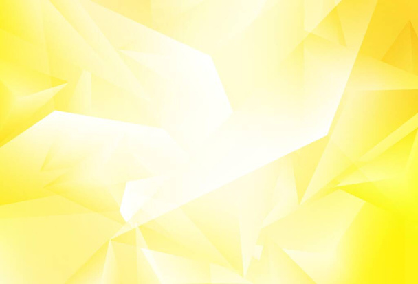 Light Yellow vector background with triangles. Modern abstract illustration with colorful triangles. Simple design for your web site. - Vector, Image