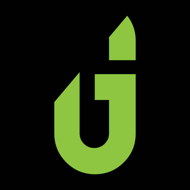 Σχεδιασμός λογότυπου G I. δημιουργικό ελάχιστο μονόχρωμο μονόχρωμο σύμβολο. Καθολικό κομψό διανυσματικό έμβλημα. Λογότυπο ασφαλίστρου. Γραφικό αλφάβητο για εταιρική ταυτότητα - Διάνυσμα, εικόνα
