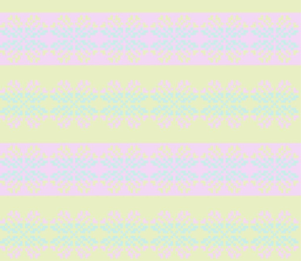 Фіолетовий різдвяний сніжинка ярмарок острівний візерунок фон підходить для модного текстилю, трикотажу та графіки
 - Вектор, зображення