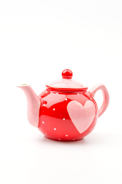 isolated heart kettle - Photo, Image