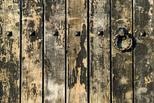 古い木製のドアの背景写真 - 写真・画像