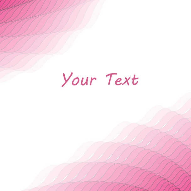 Light pink waves business template or cover - Vektor, obrázek