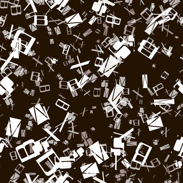 Naadloos patroon van letters conglomeratie - Vector, afbeelding