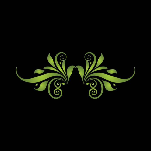 Leaf plant logo wellness nature ecology symbol vector icon design - Vektori, kuva
