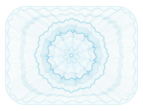 Guilloche Rosette - ilustración vectorial - Vector, Imagen