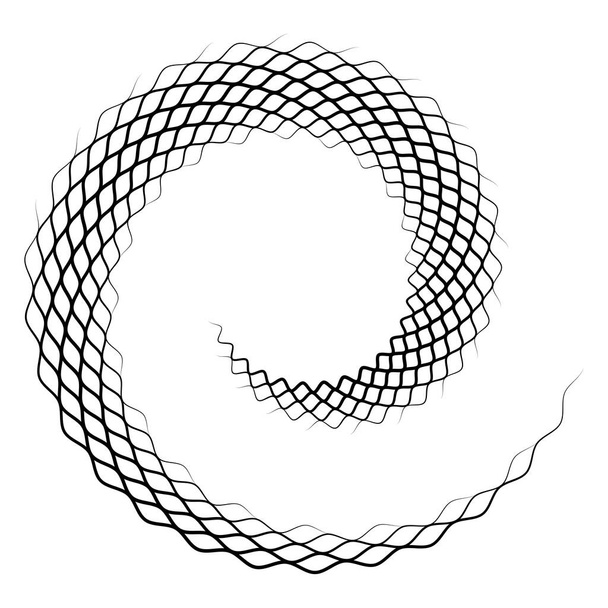 Grunge vortex in witte achtergrond - vector illustratie - Vector, afbeelding