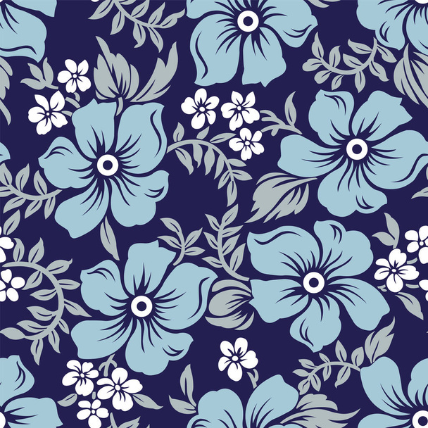 Diseño de patrón floral vectorial sin costuras - Vector, imagen