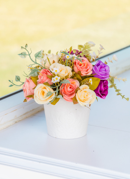 Flower vase decoration - Фото, изображение
