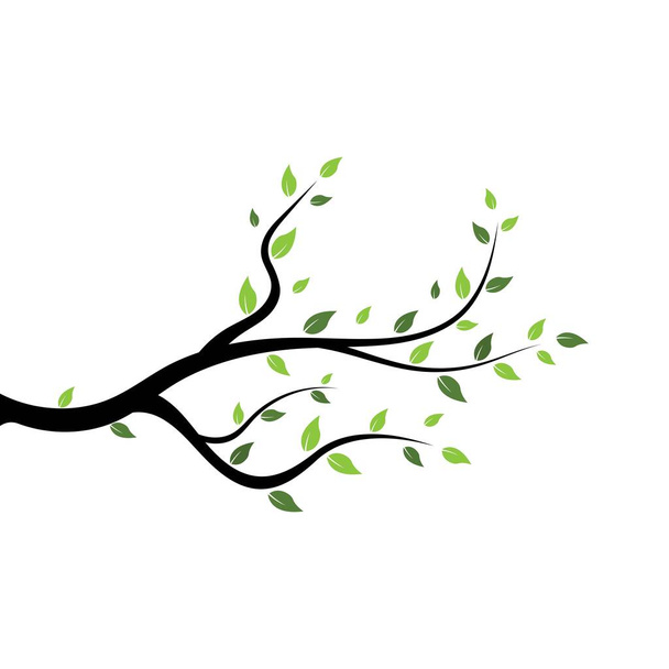 template voor het ontwerp van boomtakkenvector-ilustratie - Vector, afbeelding