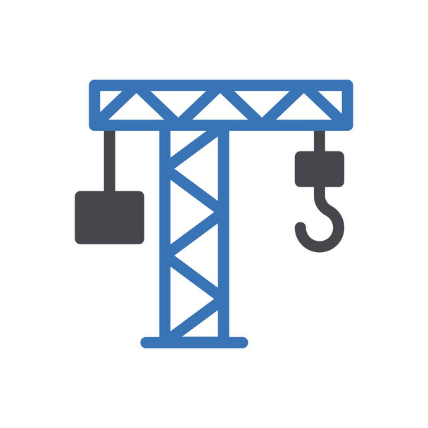 crane   vector glyph color icon - Вектор, зображення