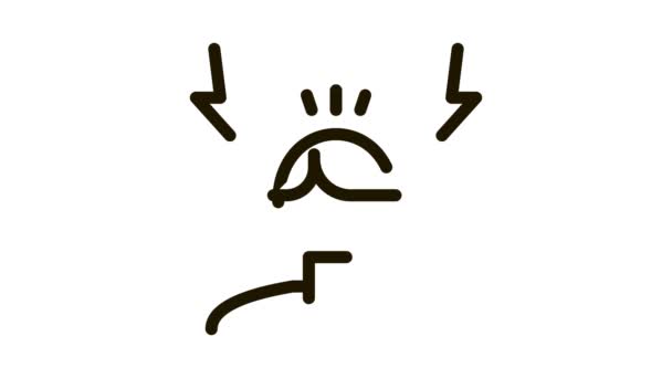 Animace ikon stresovaného muže - Záběry, video