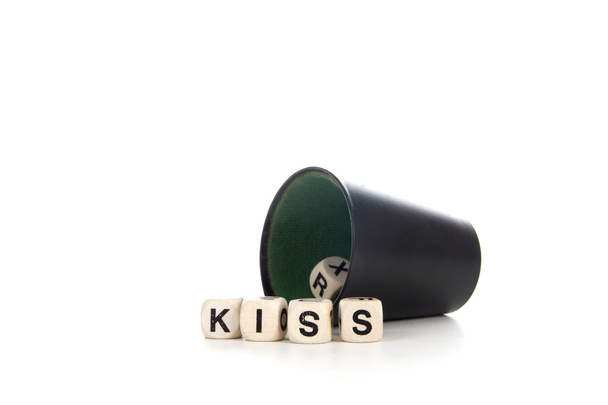 kiss in dices - Photo, Image