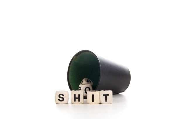 shit in dices - Фото, изображение