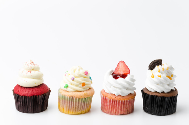 cupcakes σε λευκό - Φωτογραφία, εικόνα