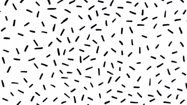 Abstract lijnen patroon textuur animatie en witte achtergrond.Vorm patroon grafische decoratie - Video