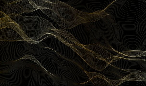 Abstraktní vlny - - vektorová ilustrace  - Vektor, obrázek