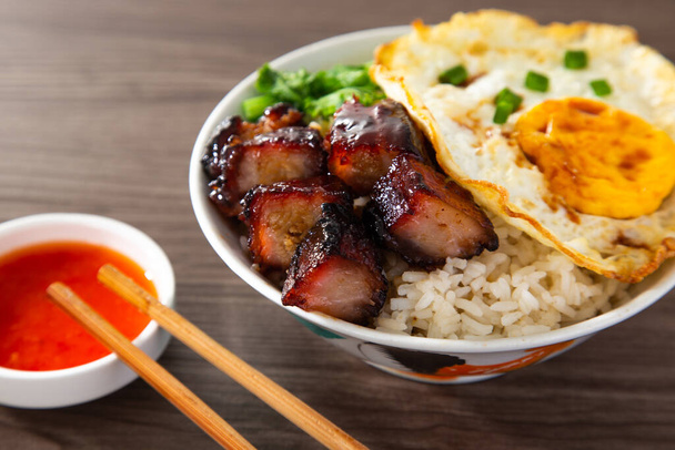 Chinese Sweet Bbq Pork is marinated in a sweet BBQ sauce and then roasted. - Photo, Image