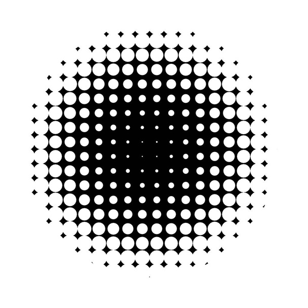 Halftone circle for design project - vector illustration  - Vector, Image
